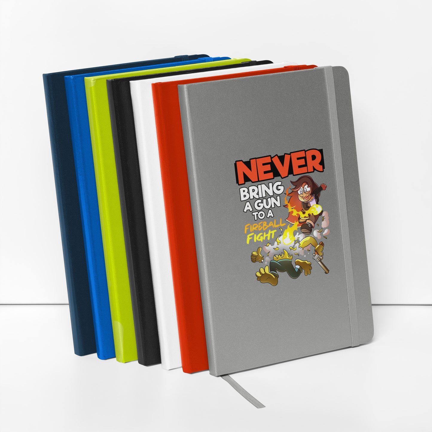 Never Bring A Gun to A Fireball Fight | The New York GM Hardcover bound notebook