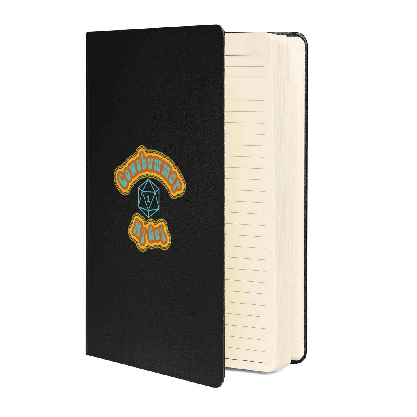 Cowabummer | Roll For Focus Hardcover bound notebook