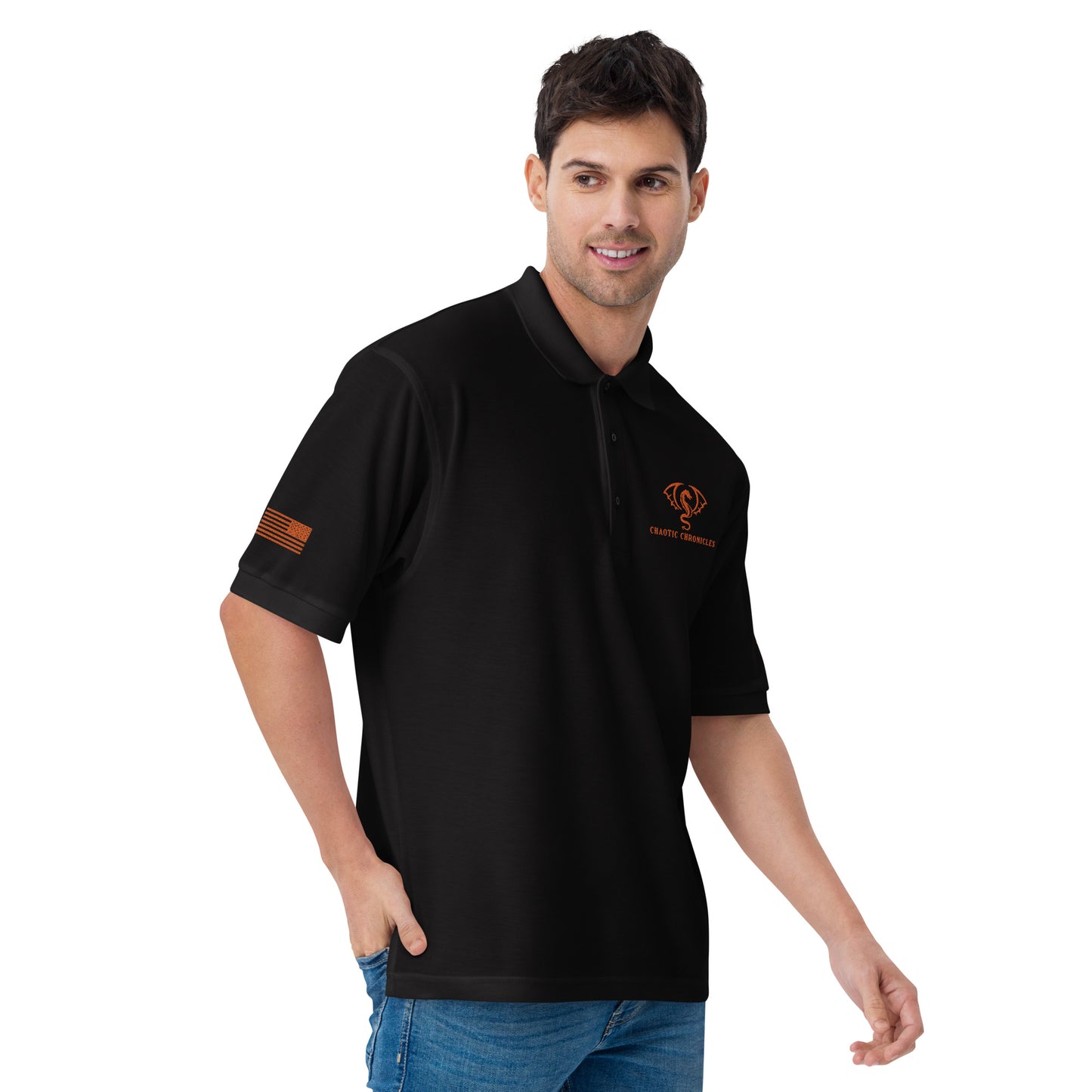 Chaotic Chronicles Men's Premium Polo