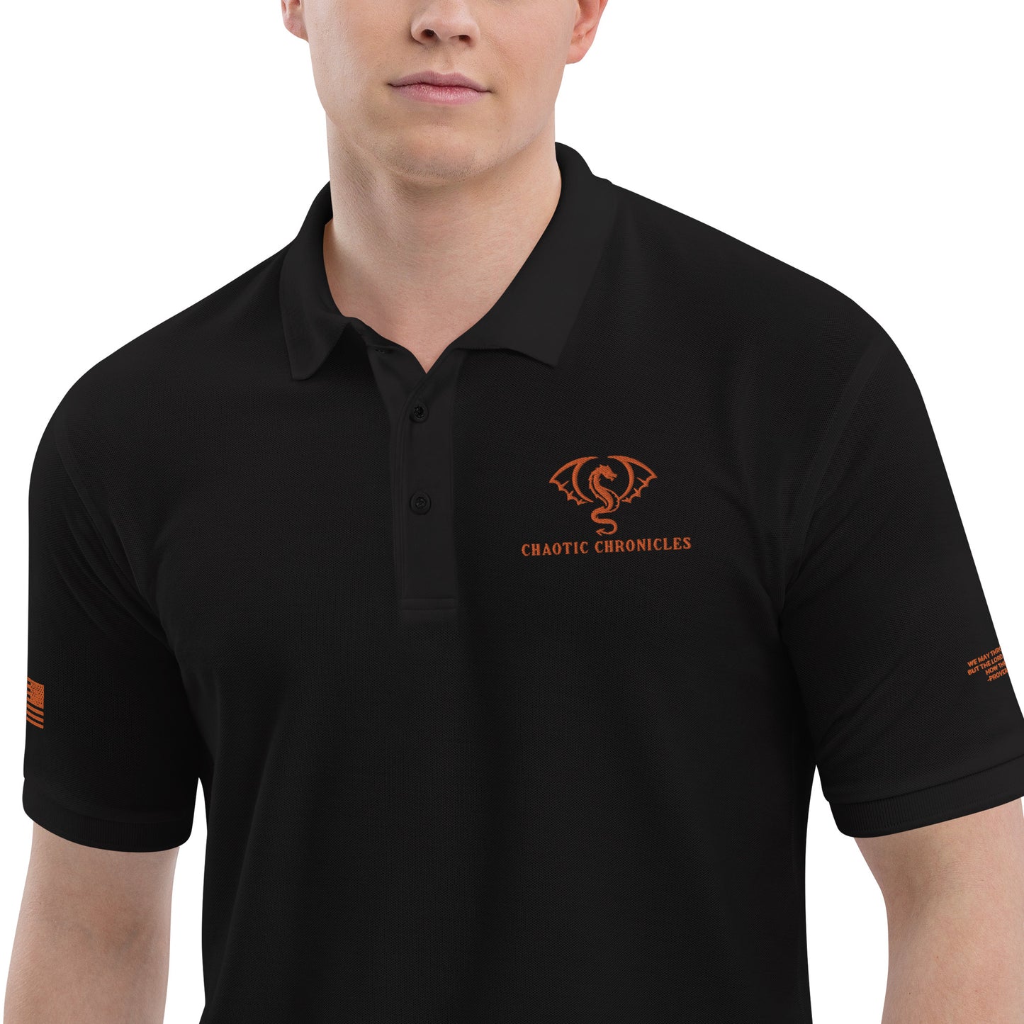 Chaotic Chronicles Men's Premium Polo