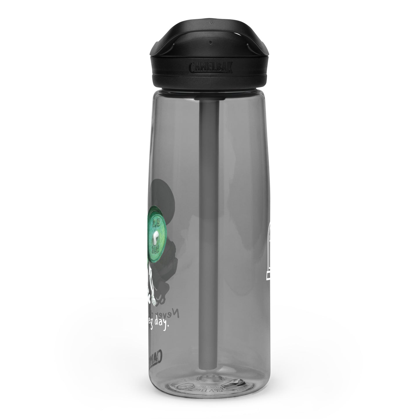 Never Skip Leg Day | Unlife is Good Sports water bottle