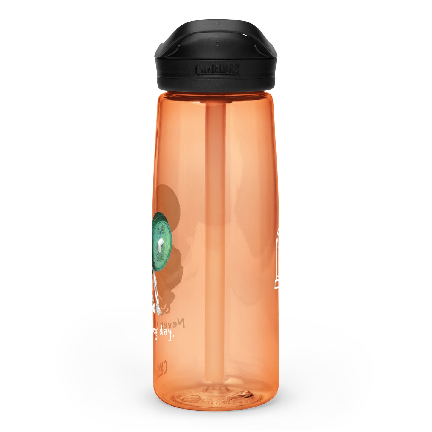 Never Skip Leg Day | Unlife is Good Sports water bottle