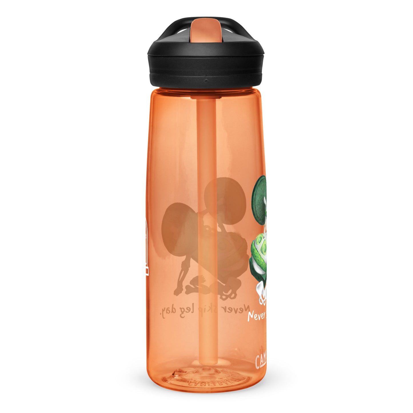 Never Skip Leg Day | Unlife is Good Sports water bottle