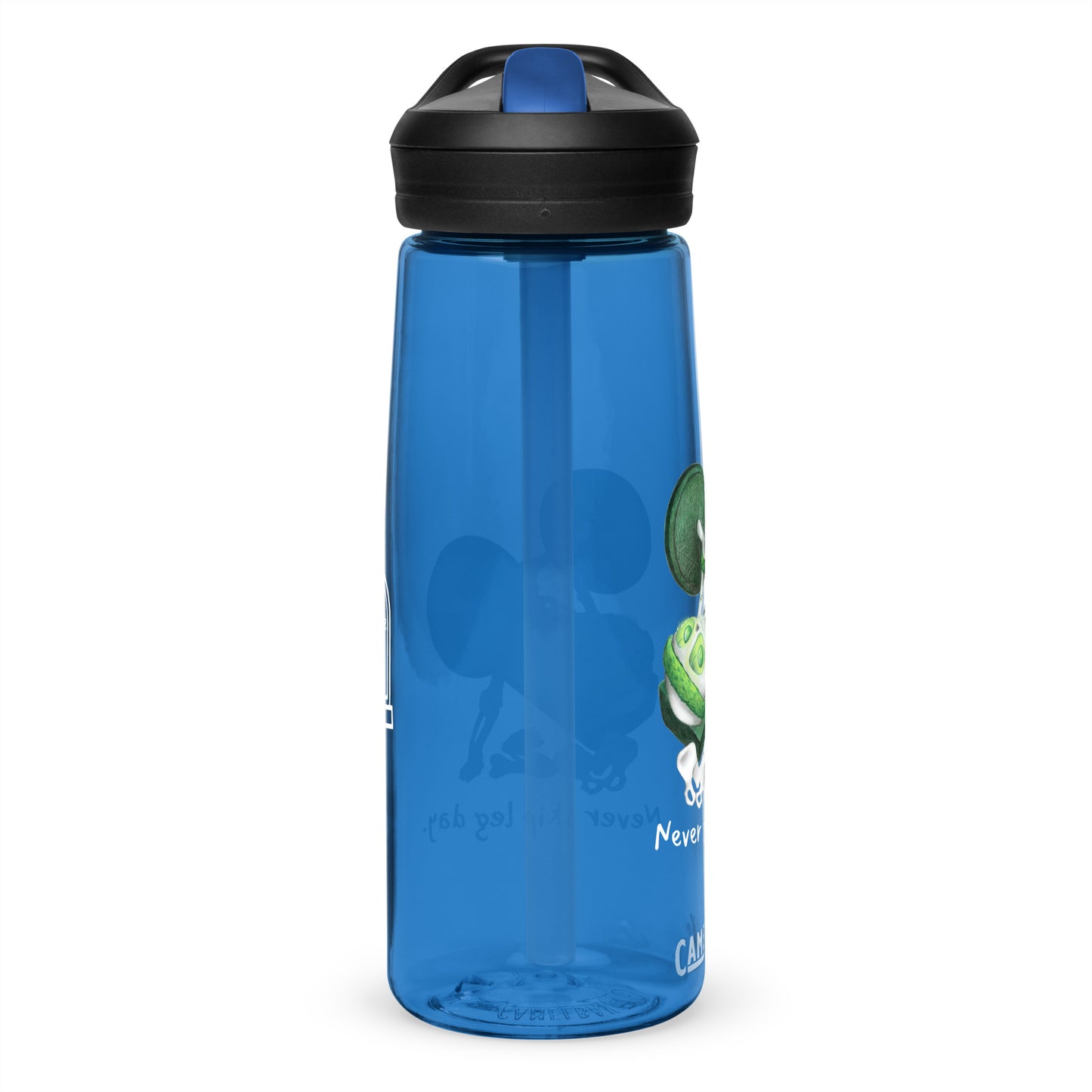 Never Skip Leg Day | Unlife is Good Sports water bottle