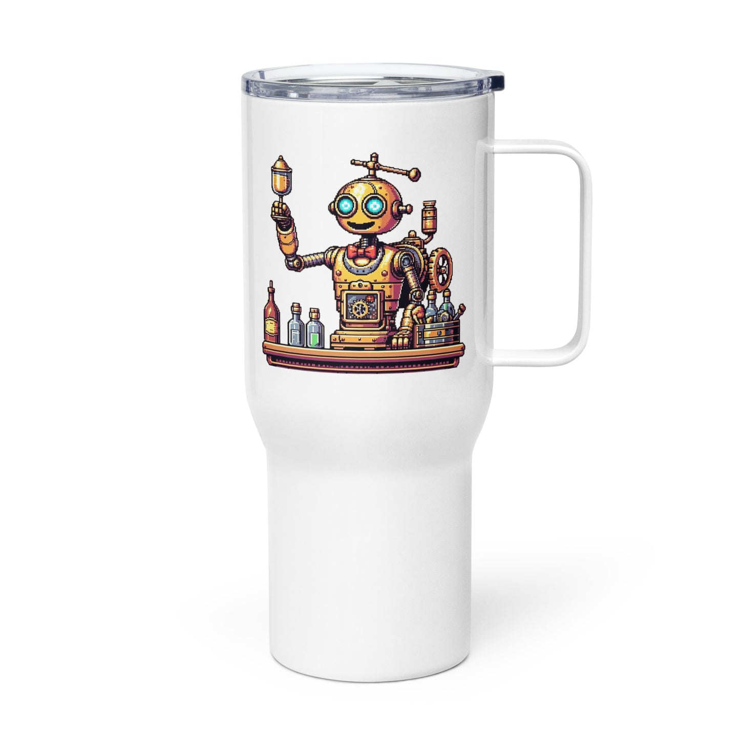 P3R-C Grimstone Gaming Travel mug with a handle