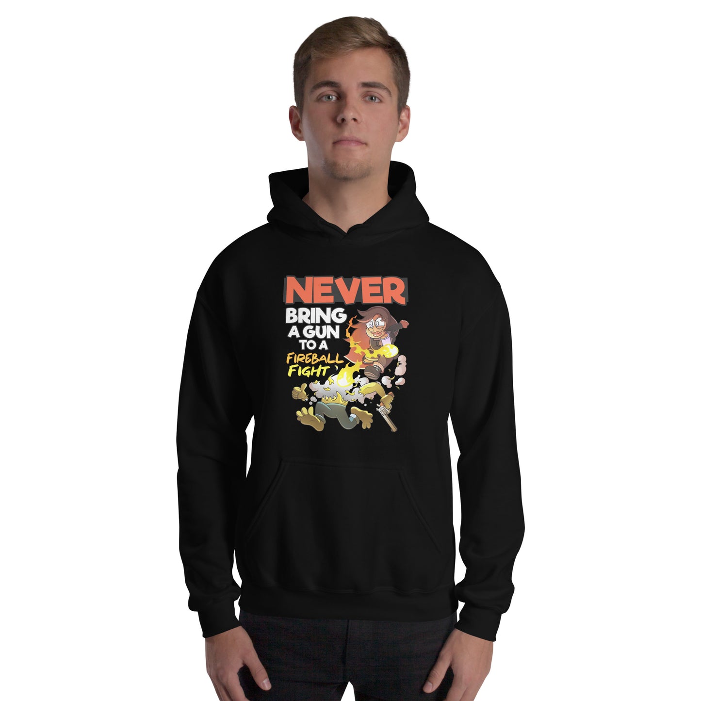 Never bring a gun to a fireball fight | The New York GM Unisex Hoodie