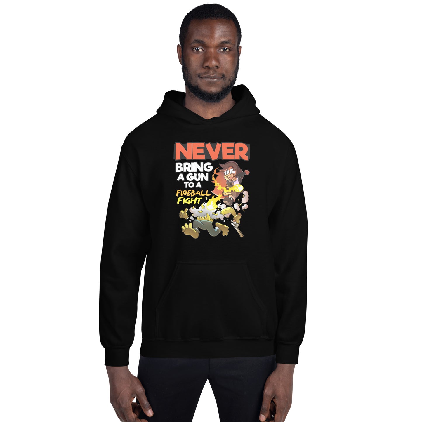 Never bring a gun to a fireball fight | The New York GM Unisex Hoodie