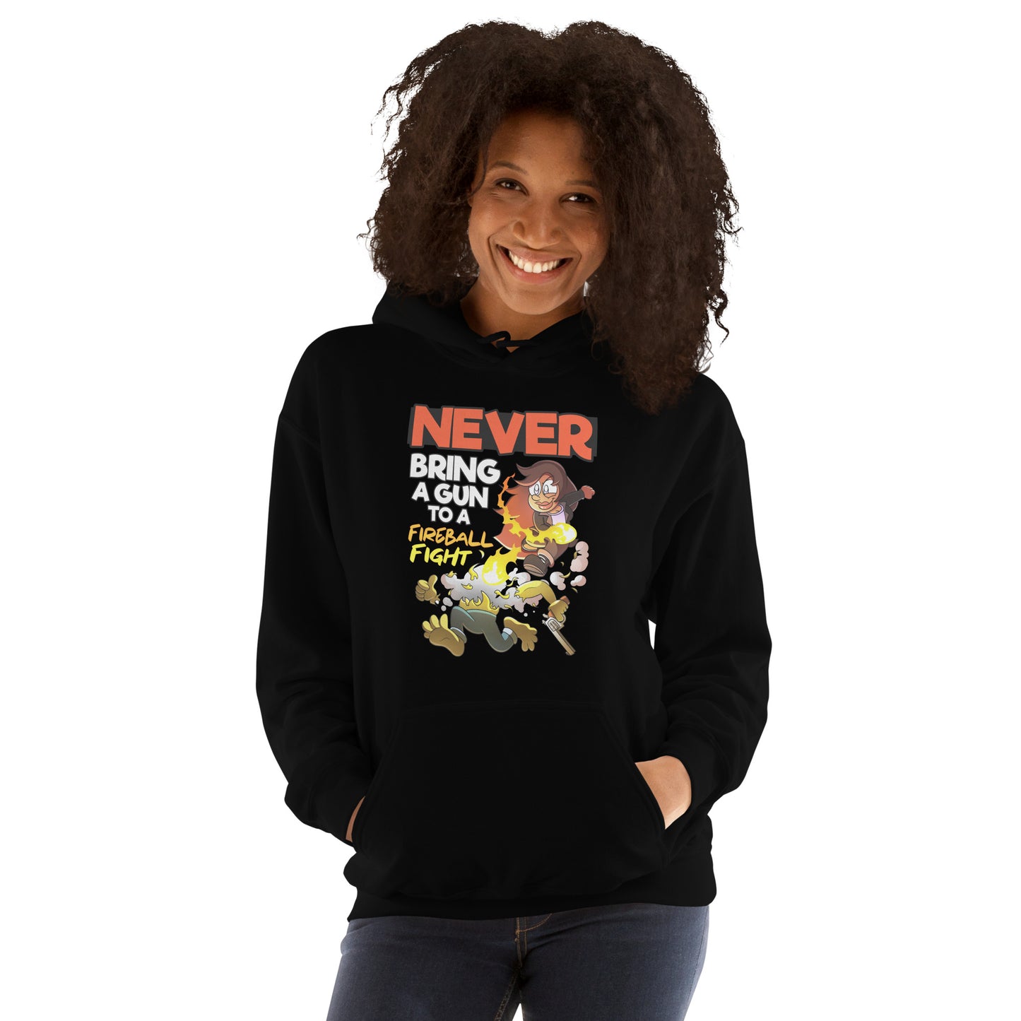 Never bring a gun to a fireball fight | The New York GM Unisex Hoodie