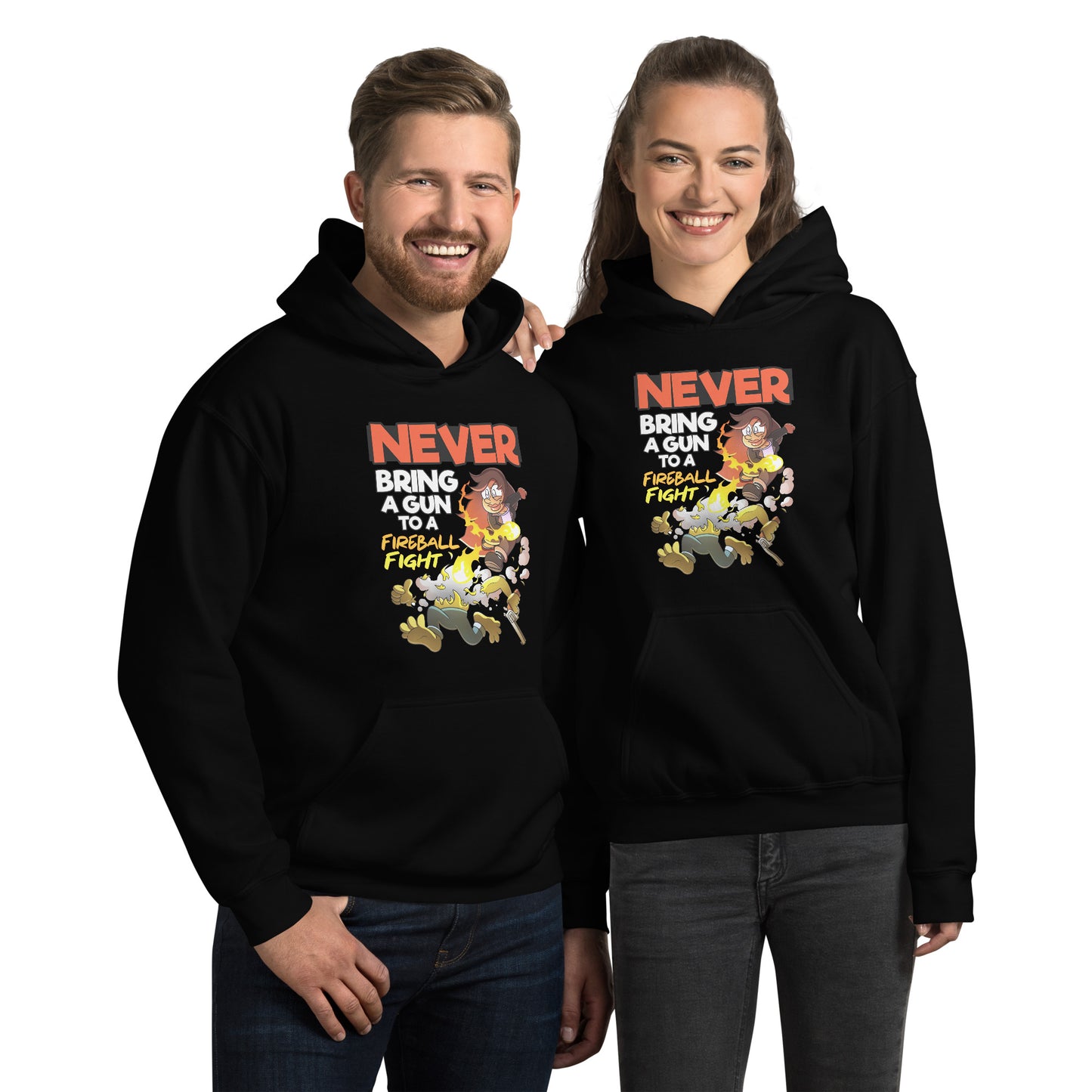 Never bring a gun to a fireball fight | The New York GM Unisex Hoodie