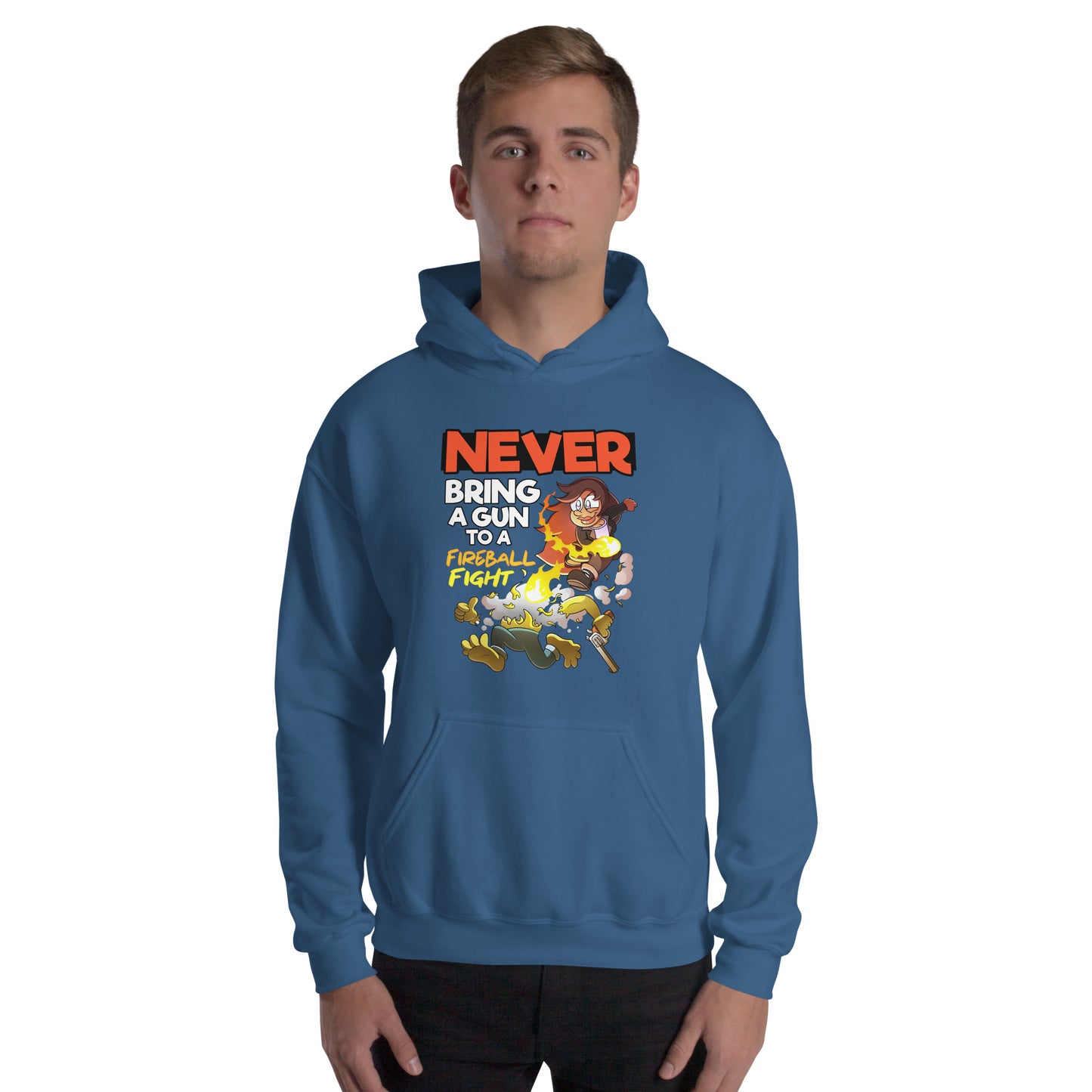 Never bring a gun to a fireball fight | The New York GM Unisex Hoodie