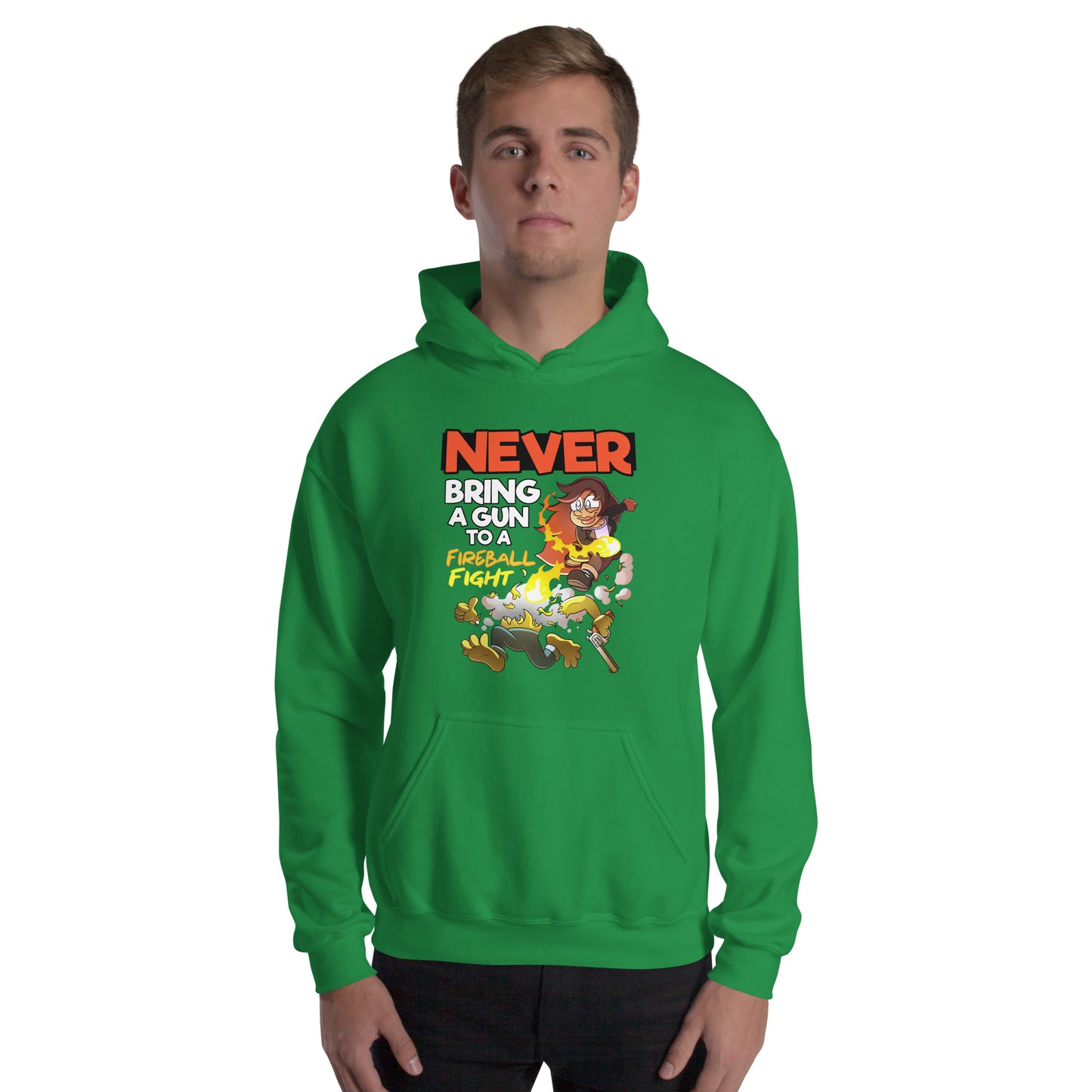 Never bring a gun to a fireball fight | The New York GM Unisex Hoodie