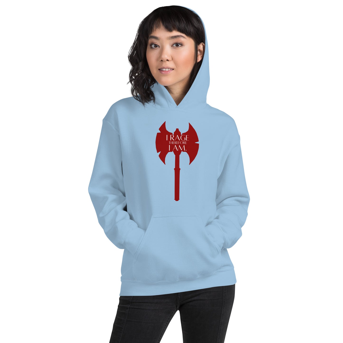 I Rage therefore I am - Barbarian Unisex Hoodie