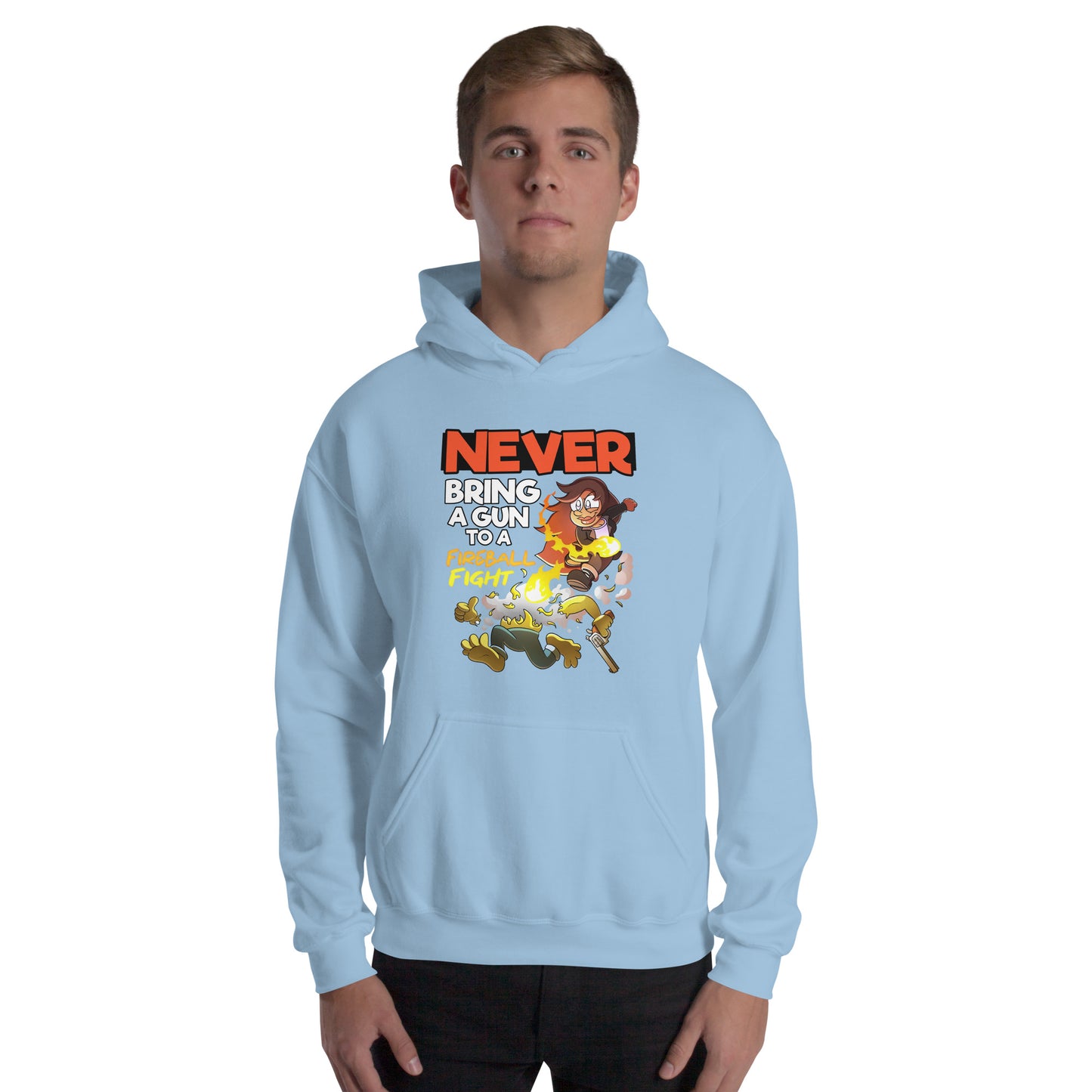 Never bring a gun to a fireball fight | The New York GM Unisex Hoodie