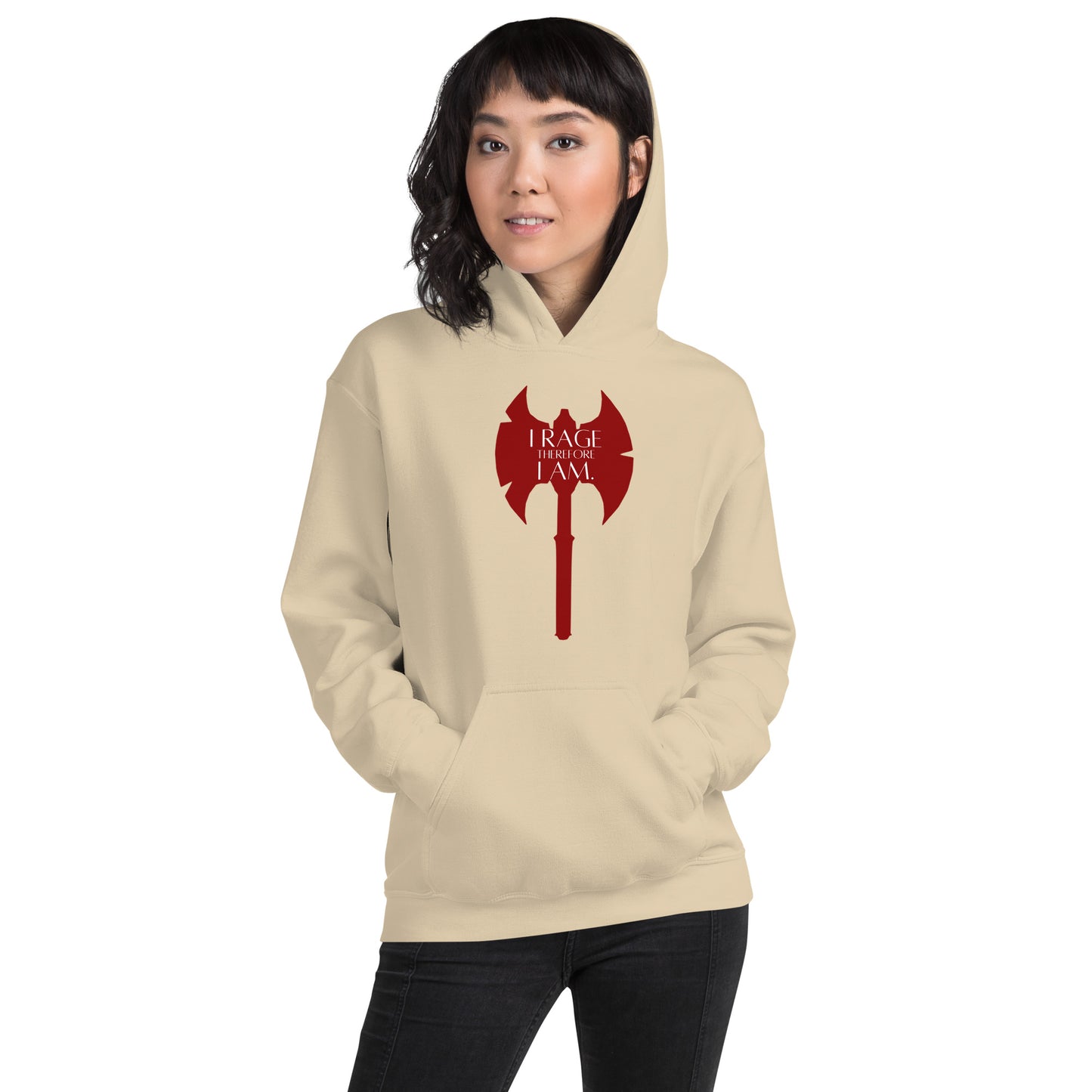 I Rage therefore I am - Barbarian Unisex Hoodie