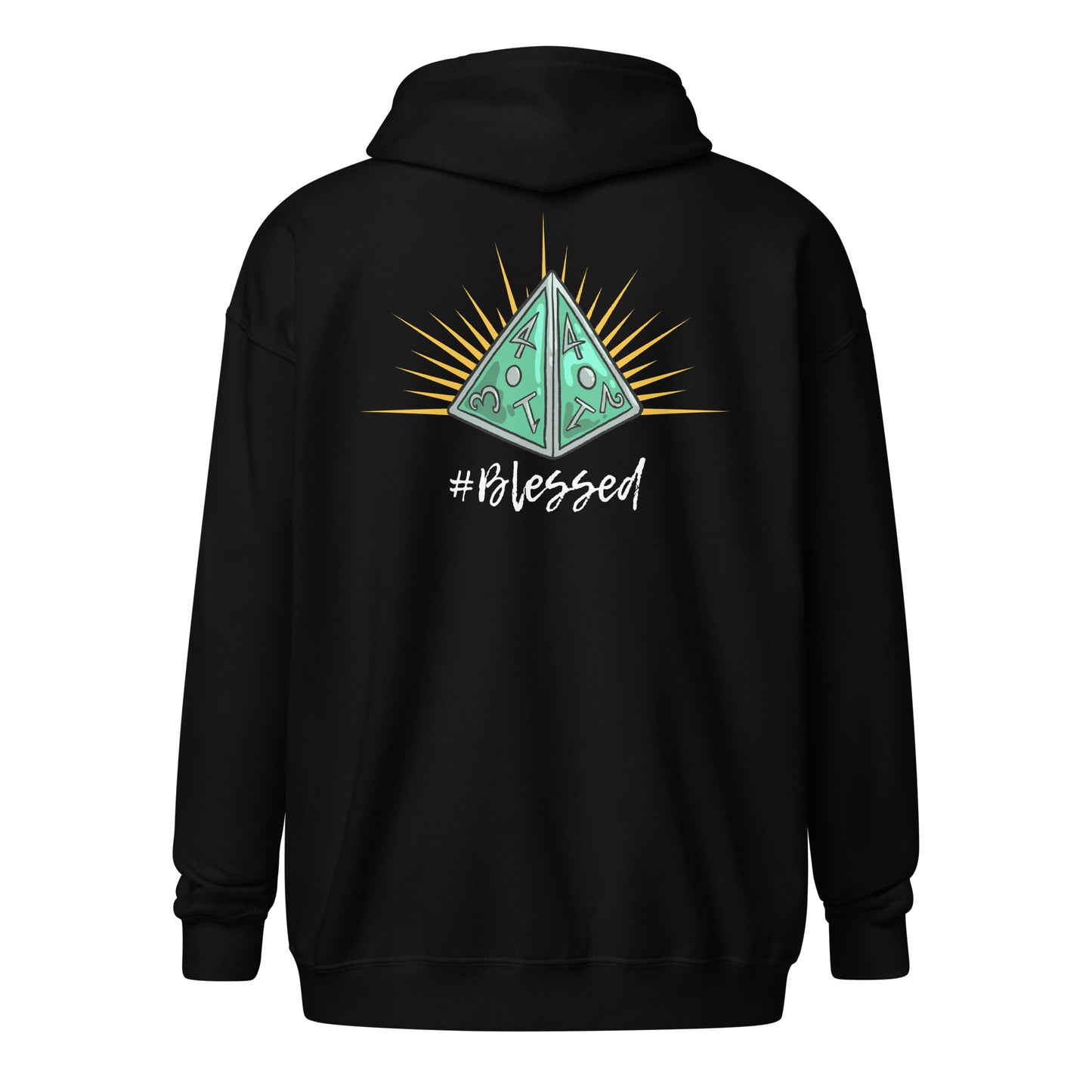 #blessed D4 D&D Unisex heavy blend zip hoodie