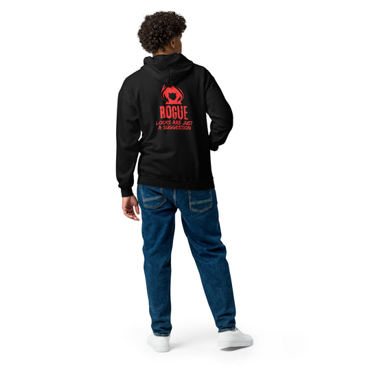Locks are just a suggestion - Rogue D&D Unisex heavy blend zip hoodie