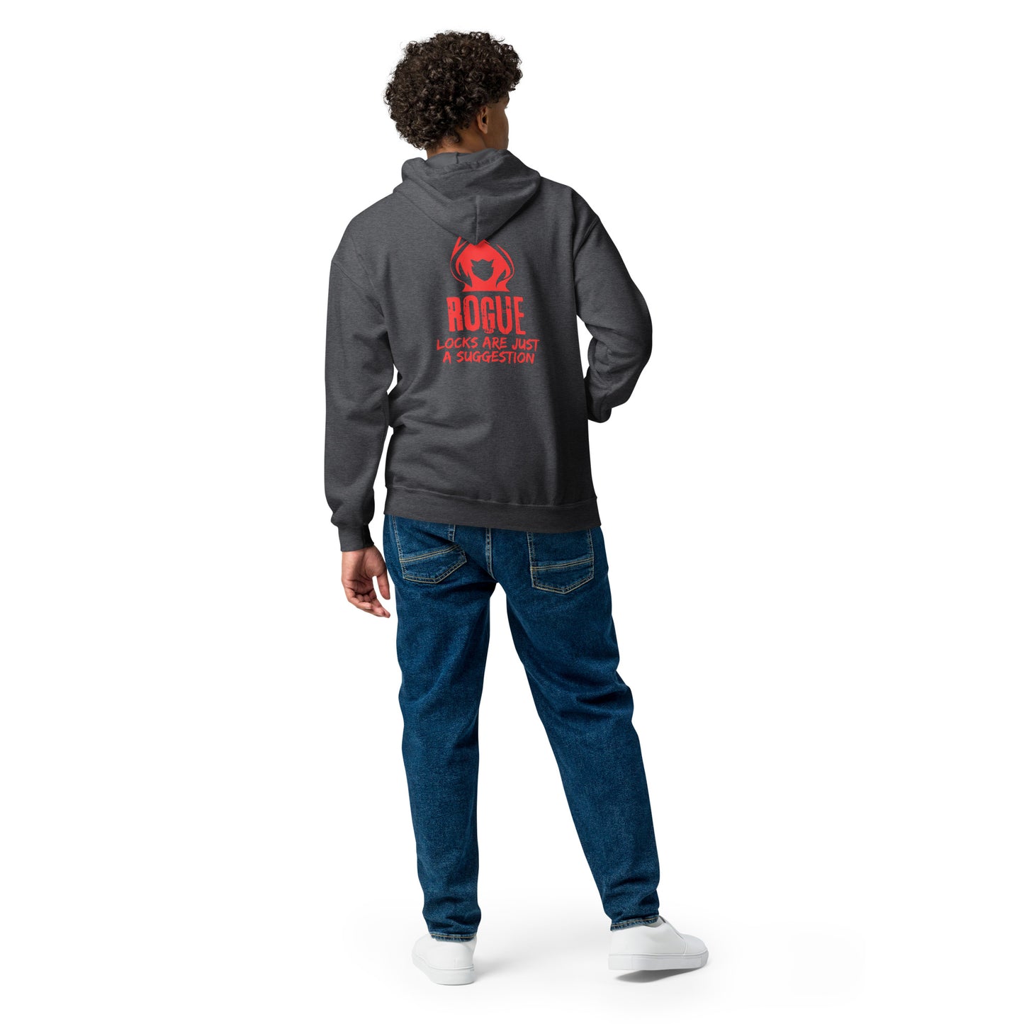 Locks are just a suggestion - Rogue D&D Unisex heavy blend zip hoodie
