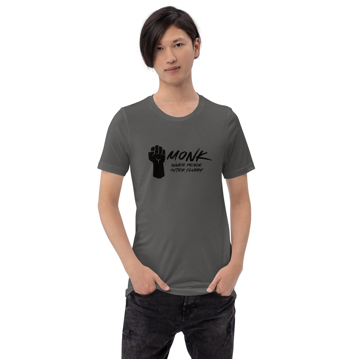 MONK inner peace outer flurry - Unisex t-shirt