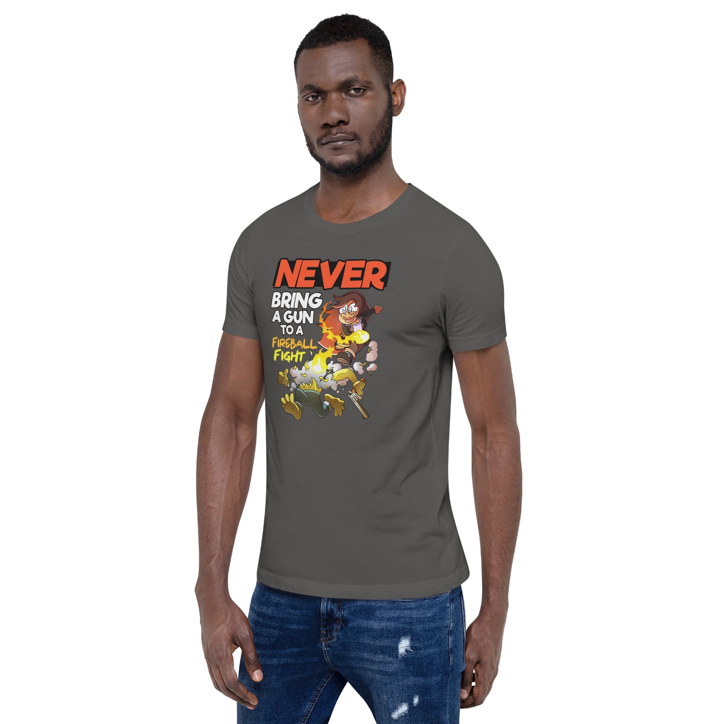 Never bring a gun to a fireball fight | The New York GM Unisex t-shirt