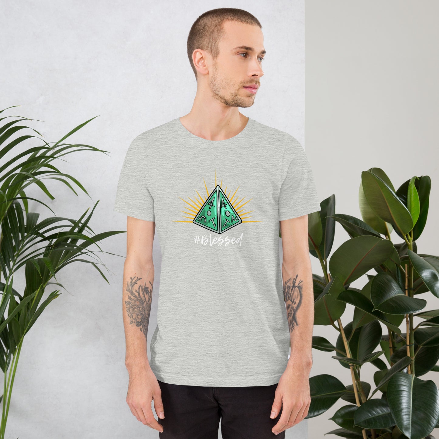 #Blessed D4 D&D Unisex t-shirt