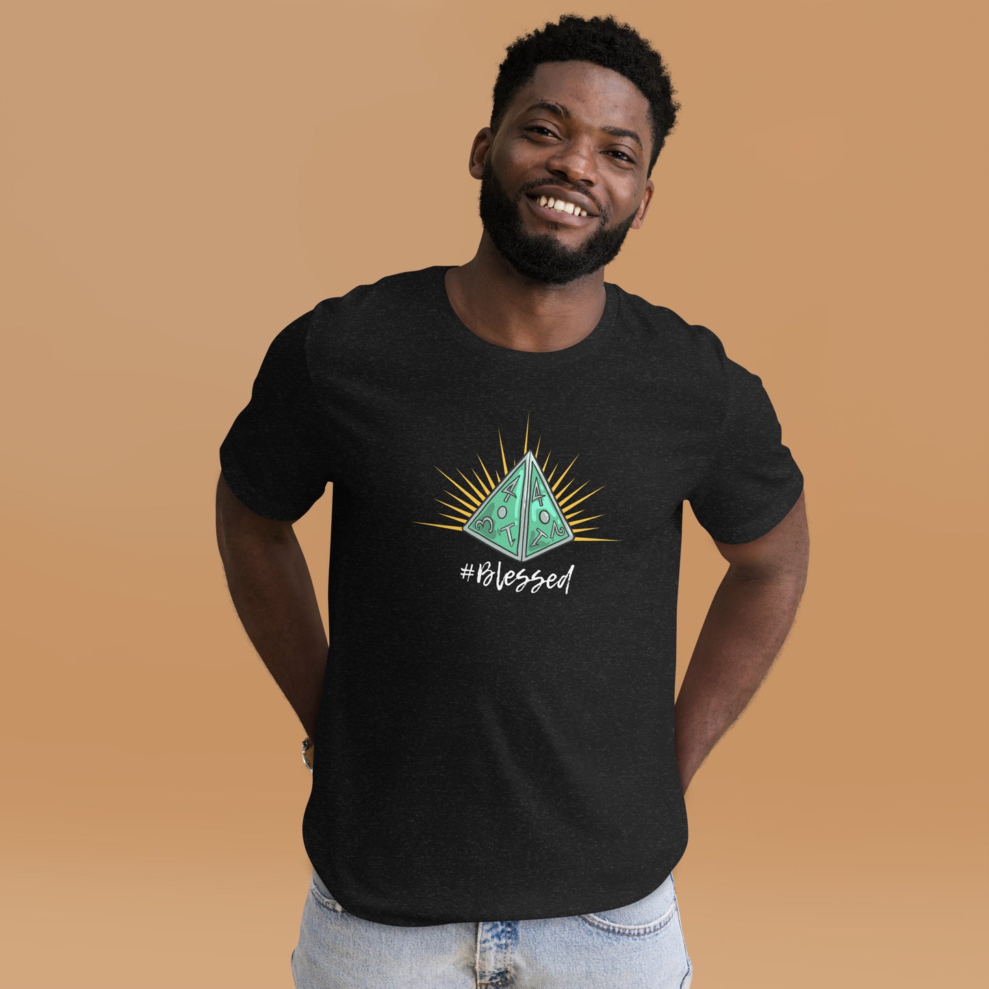 #Blessed D4 D&D Unisex t-shirt