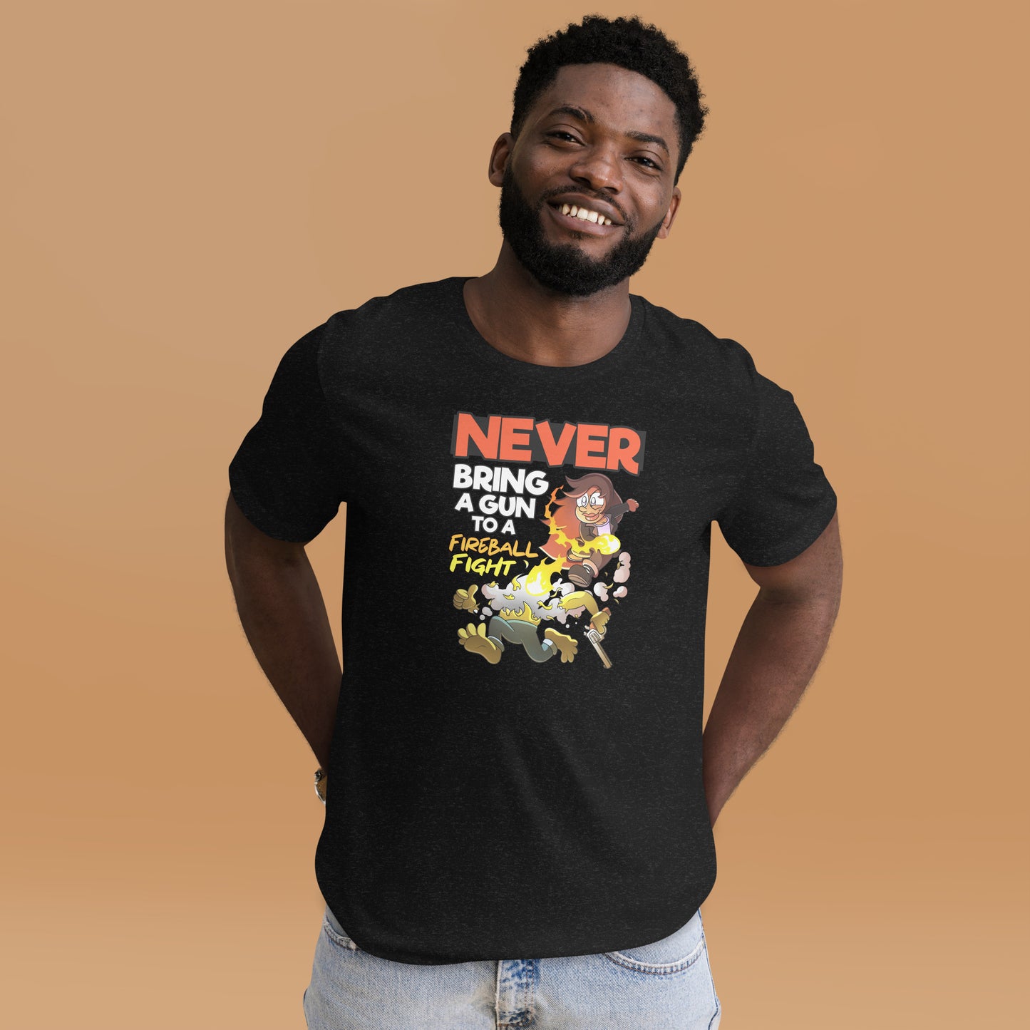 Never bring a gun to a fireball fight | The New York GM Unisex t-shirt