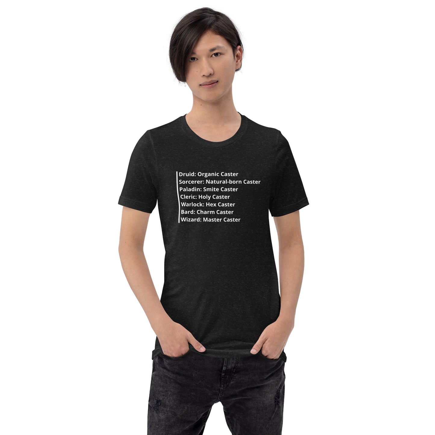 Types of Casters D&D - Unisex t-shirt