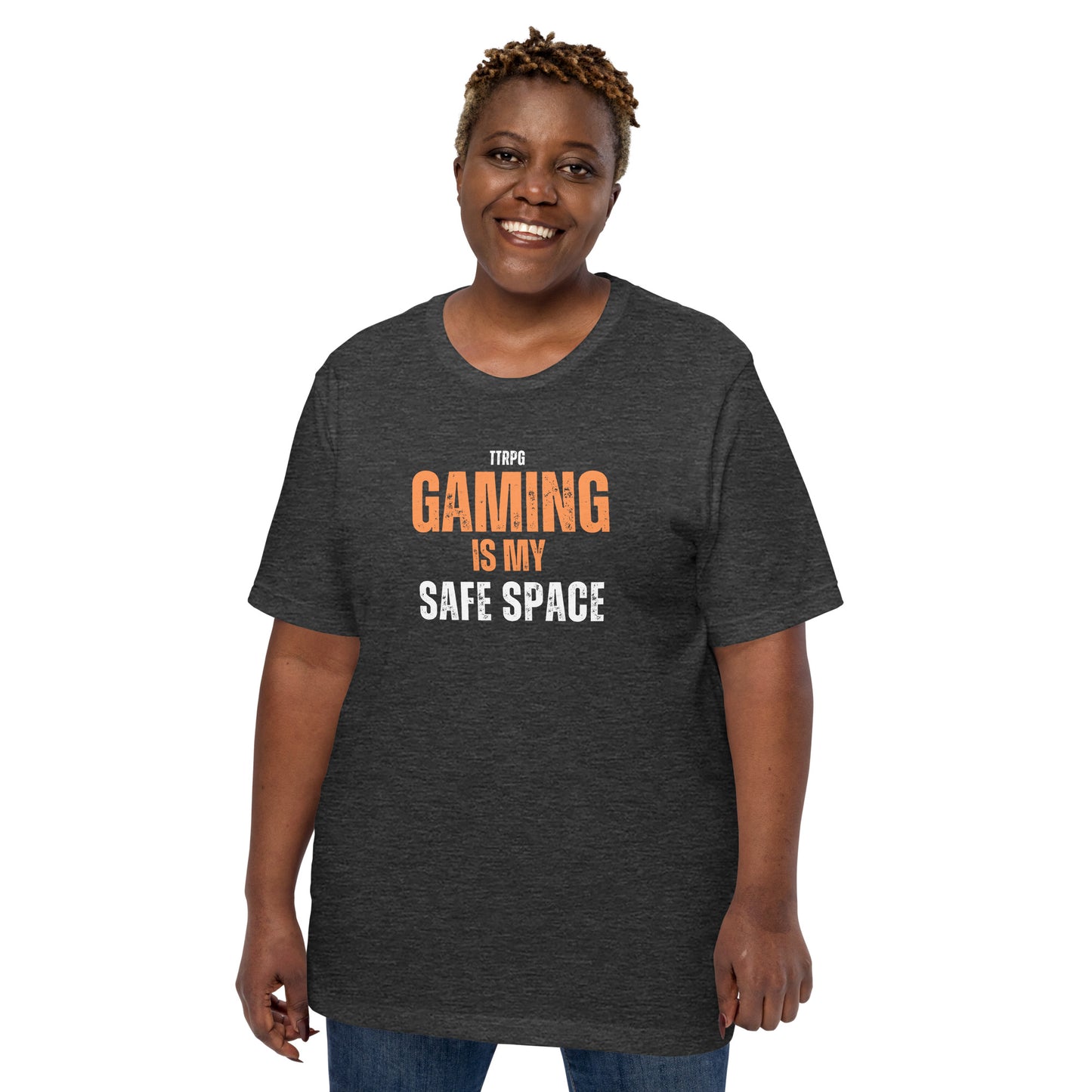 TTRPG Gaming is my Safe Space | Cult of the D20 Is Unisex t-shirt