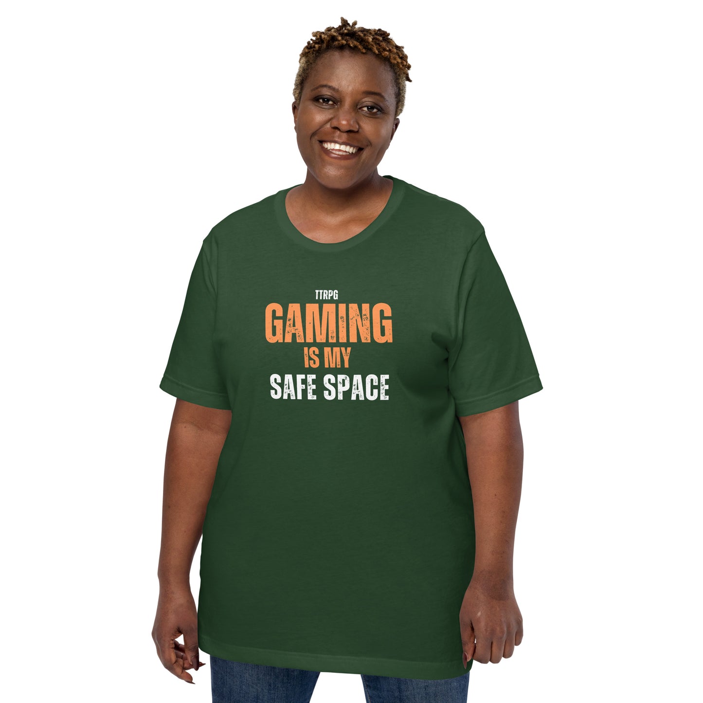 TTRPG Gaming is my Safe Space | Cult of the D20 Is Unisex t-shirt