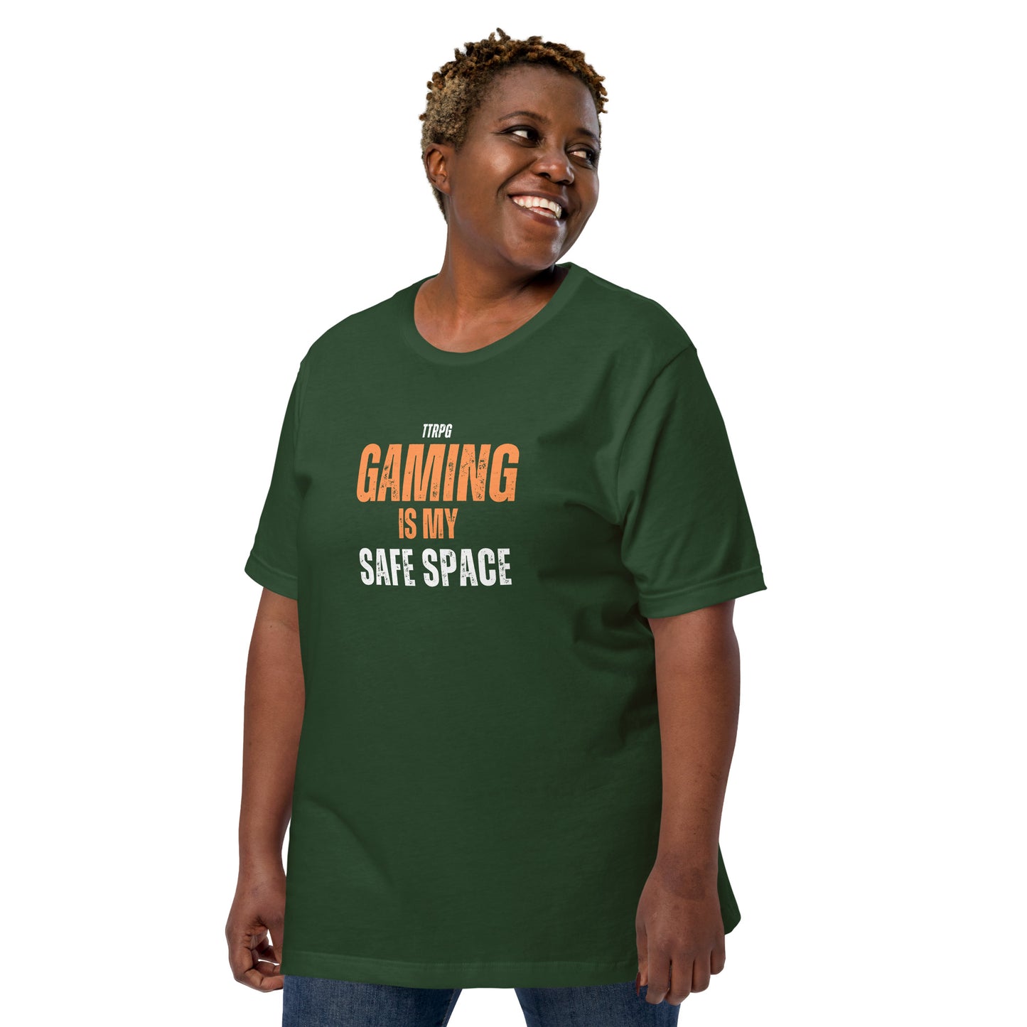 TTRPG Gaming is my Safe Space | Cult of the D20 Is Unisex t-shirt