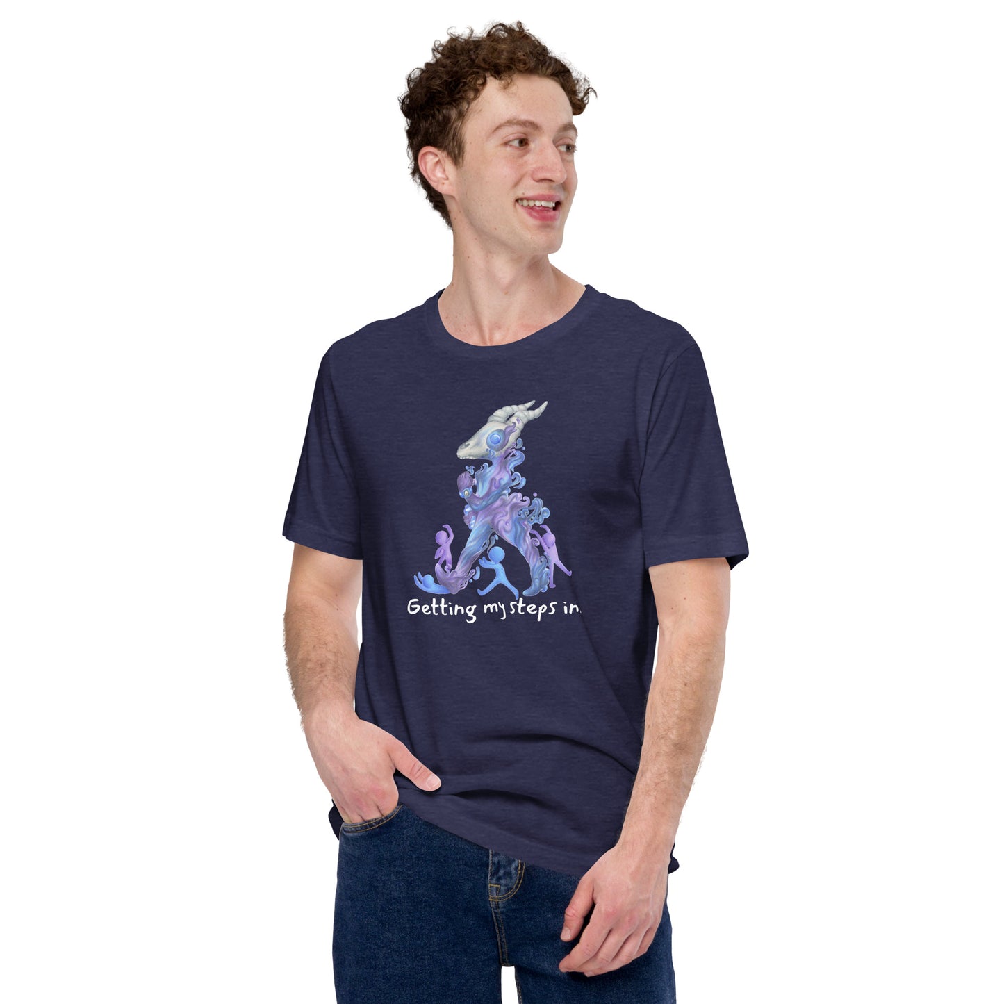 Getting my steps in | Unlife is Good Unisex t-shirt