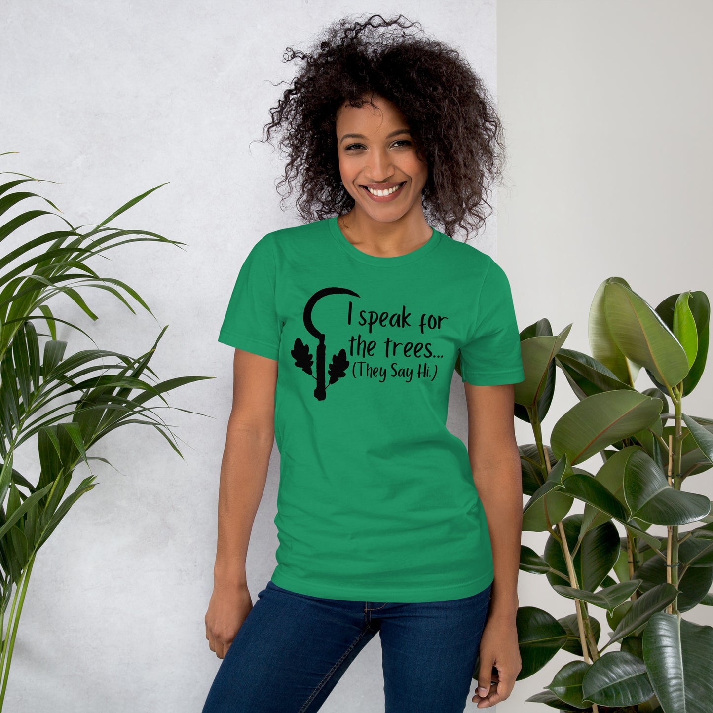 I speak for the trees Druid Class shirt - Unisex t-shirt