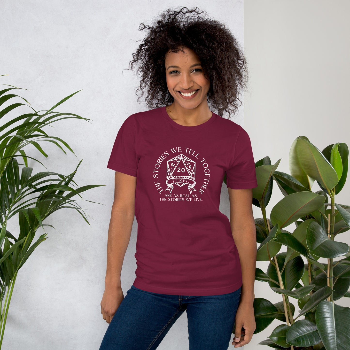 The stories we tell together -  TTRPG D&D Unisex t-shirt