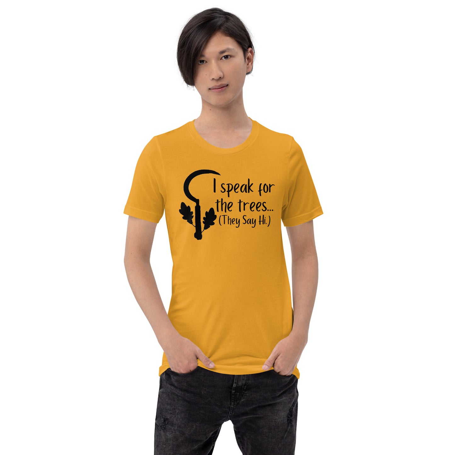 I speak for the trees Druid Class shirt - Unisex t-shirt
