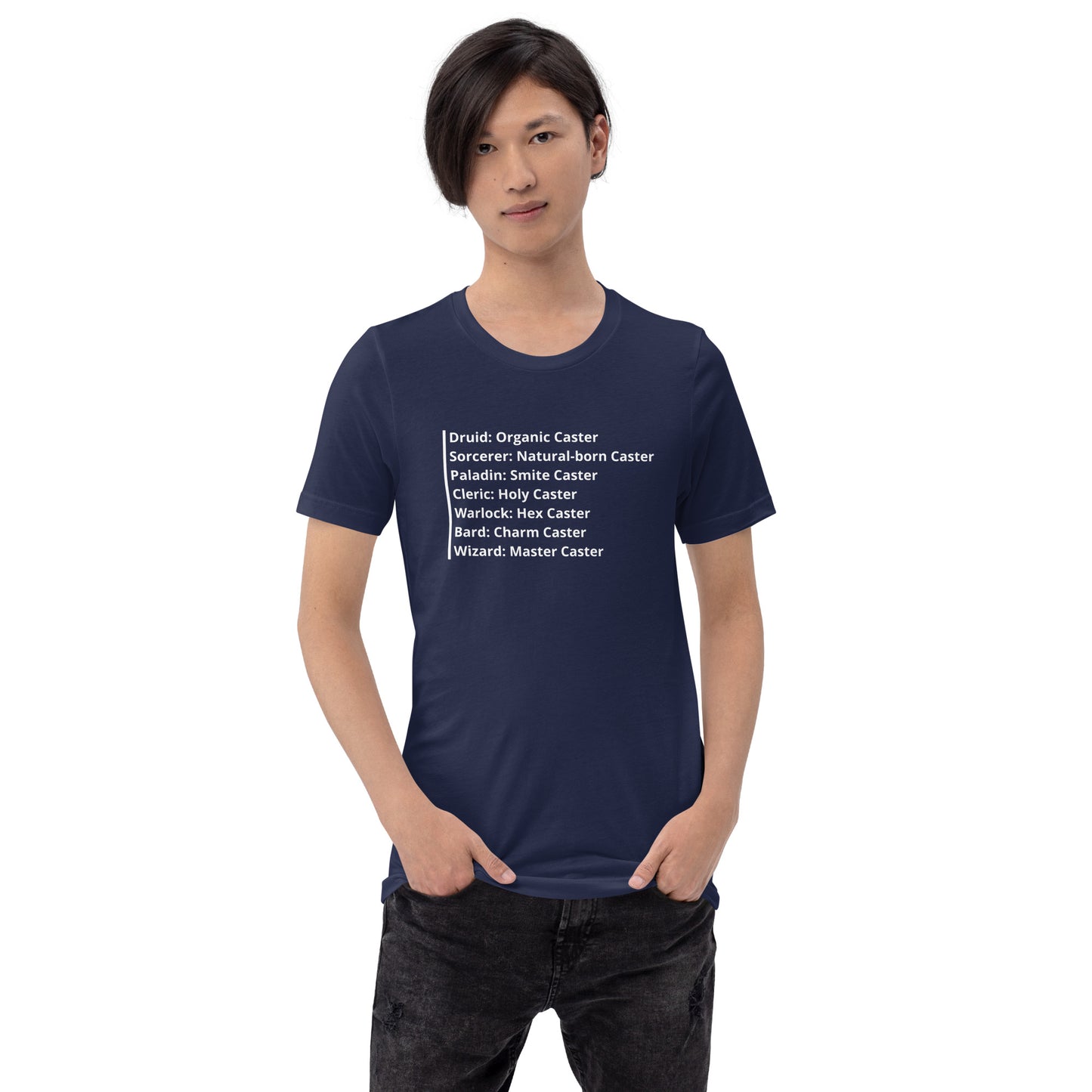 Types of Casters D&D - Unisex t-shirt