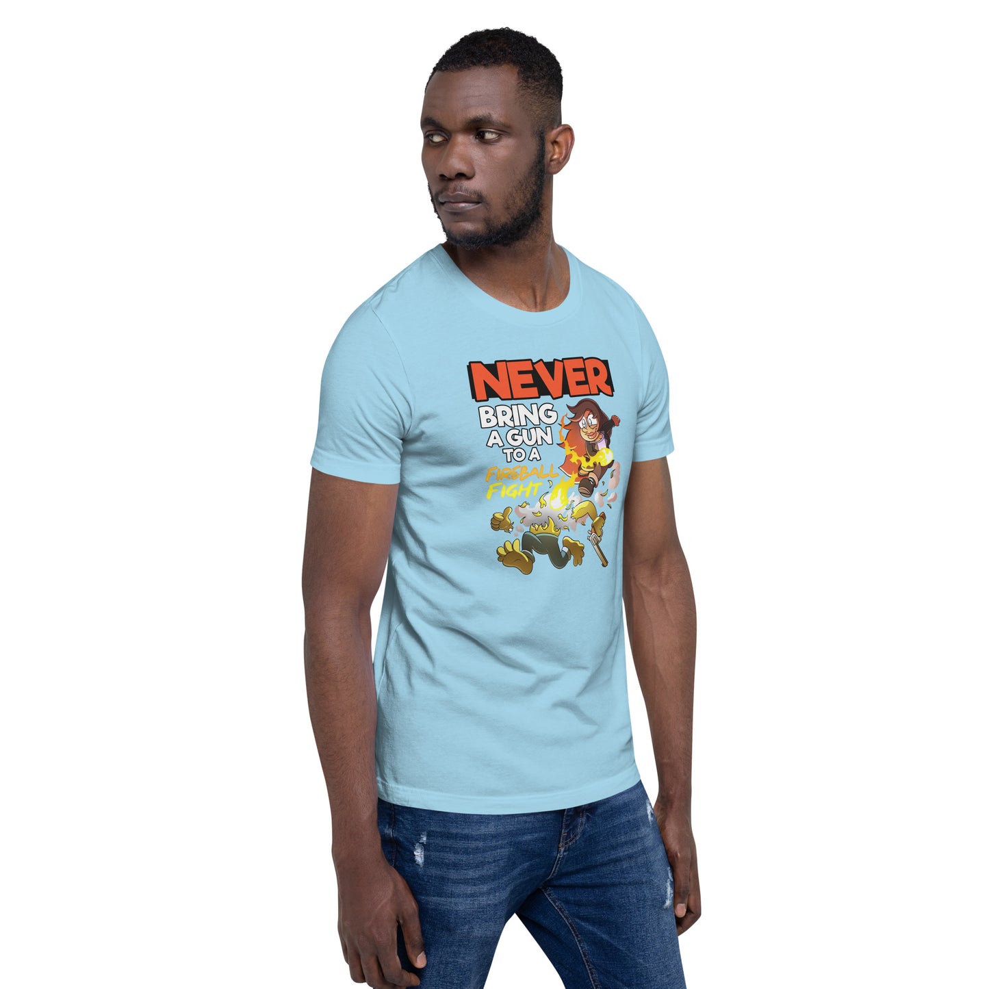 Never bring a gun to a fireball fight | The New York GM Unisex t-shirt