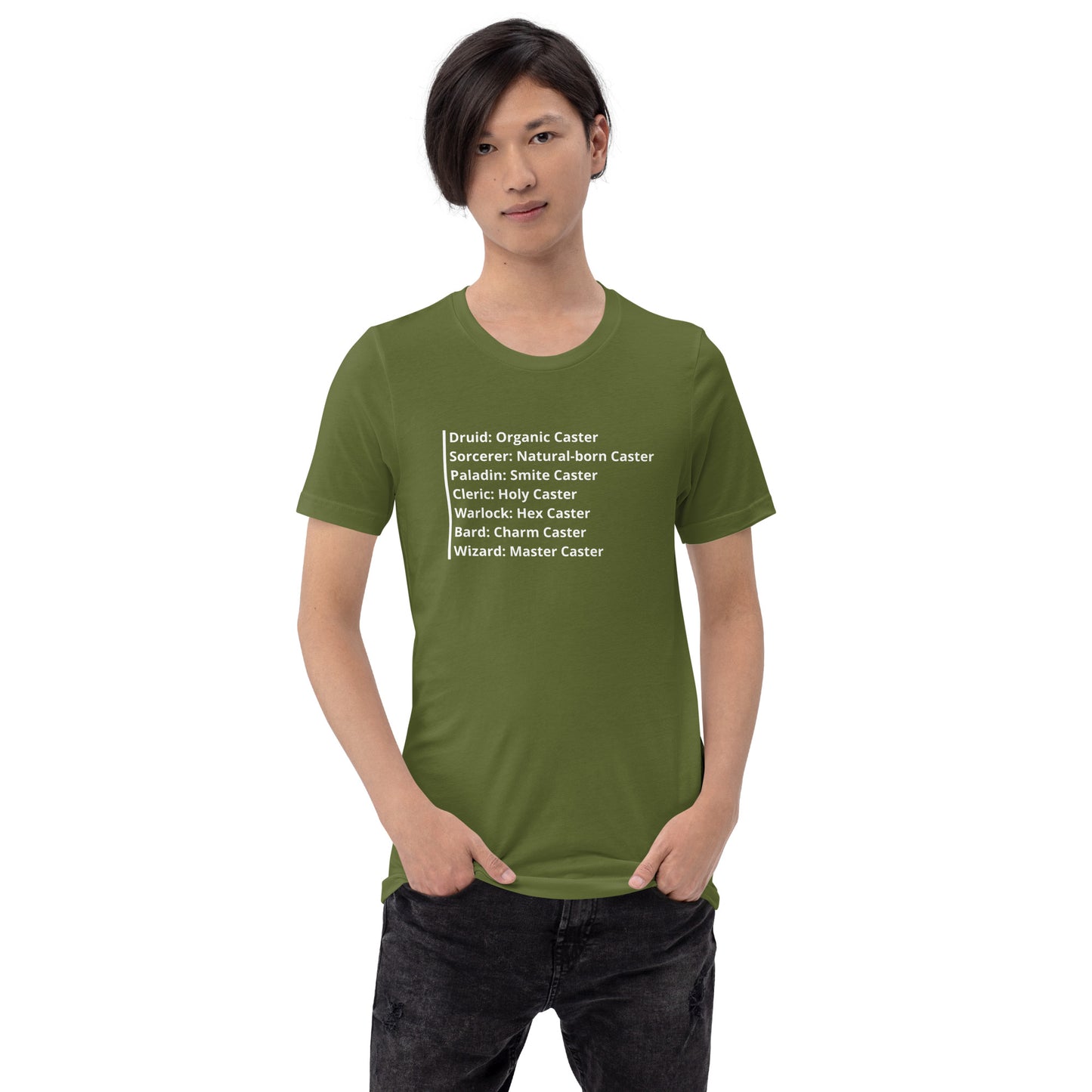 Types of Casters D&D - Unisex t-shirt