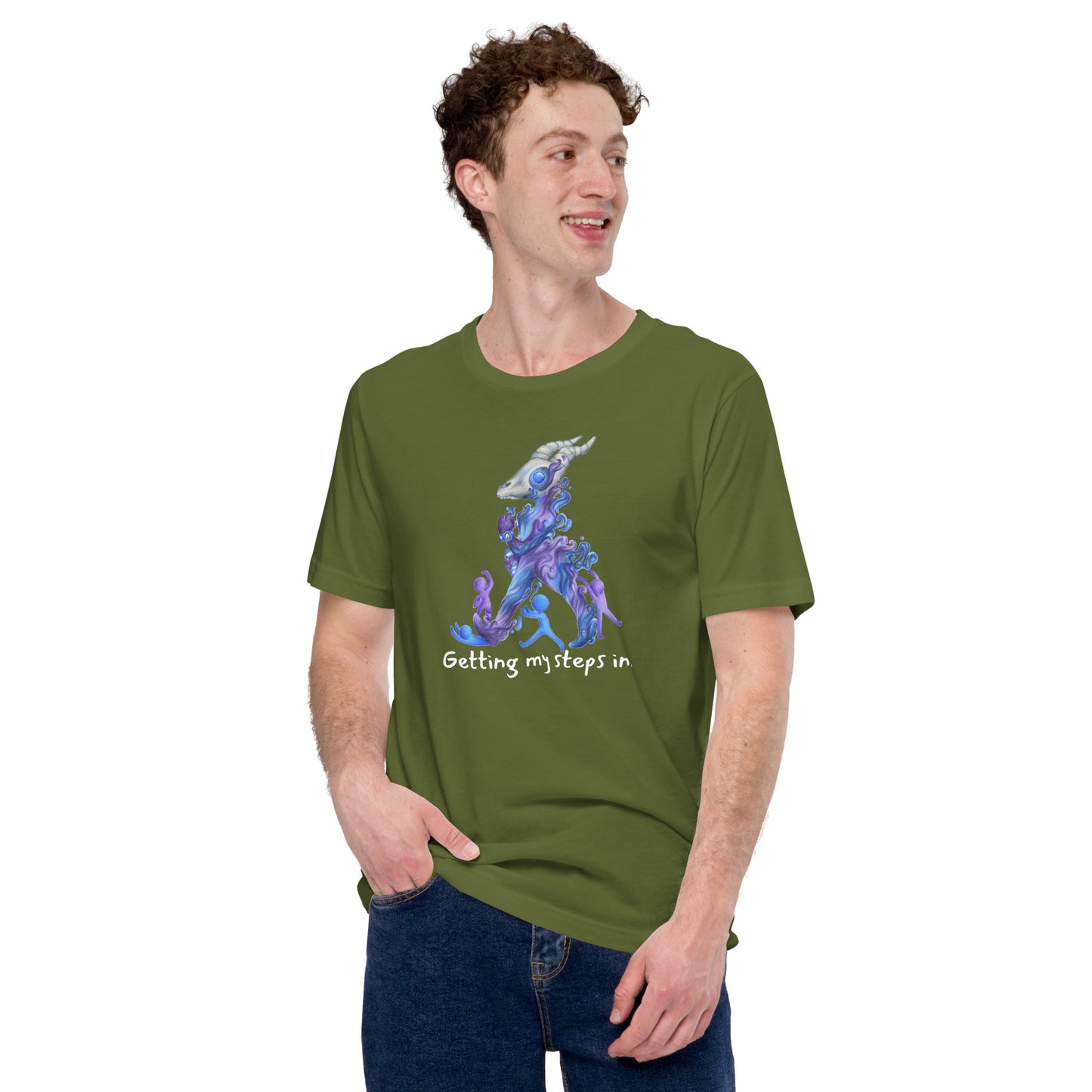 Getting my steps in | Unlife is Good Unisex t-shirt