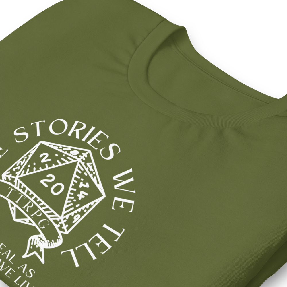 The stories we tell together -  TTRPG D&D Unisex t-shirt