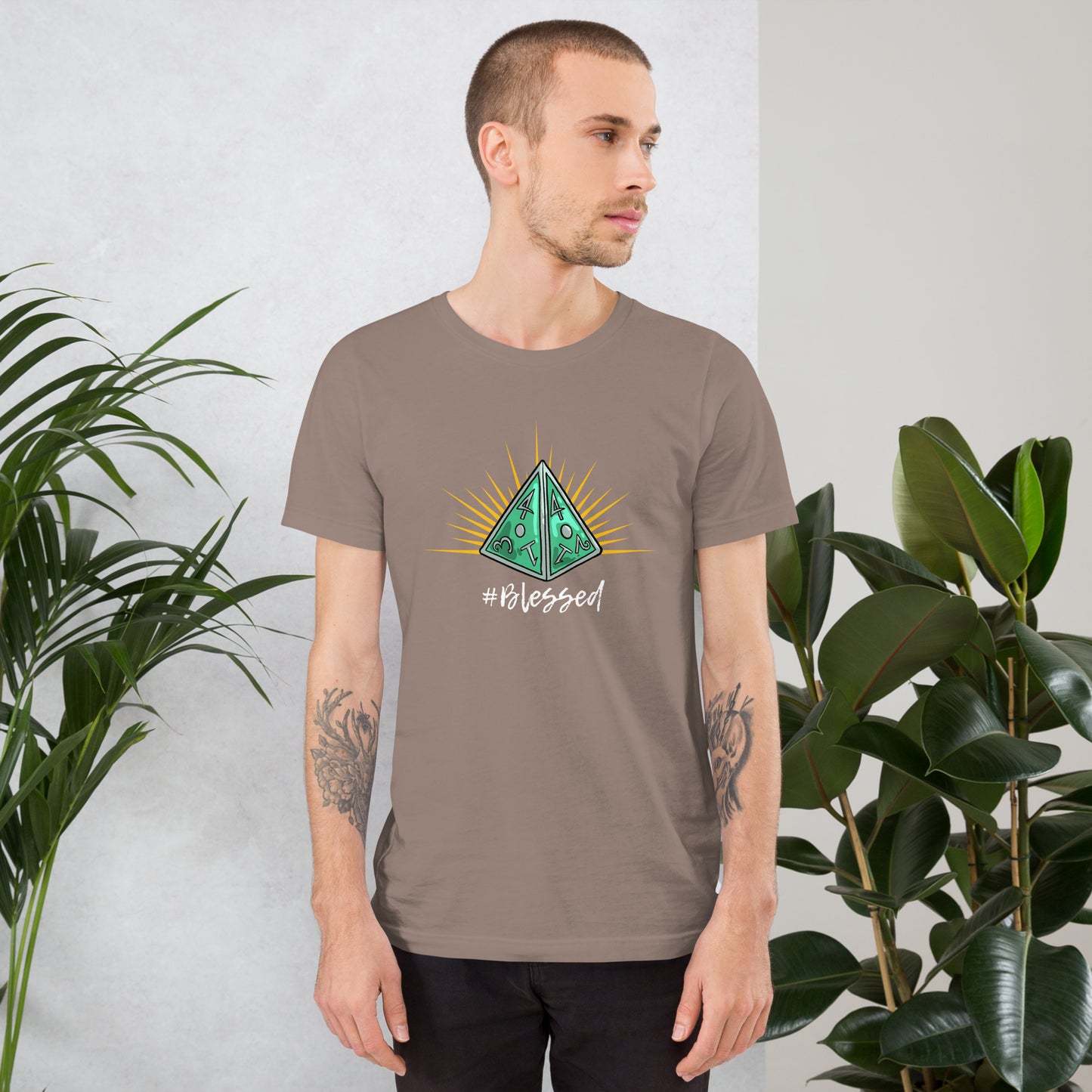 #Blessed D4 D&D Unisex t-shirt