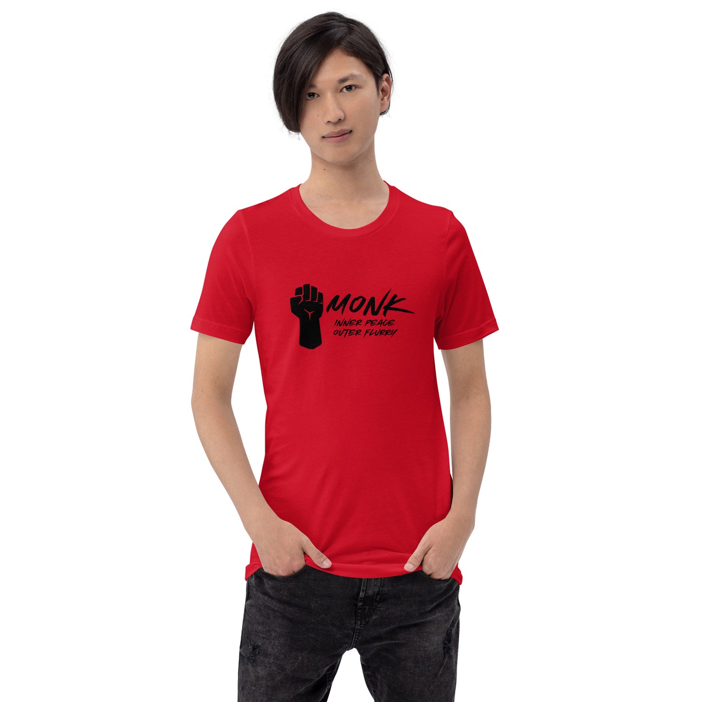 MONK inner peace outer flurry - Unisex t-shirt