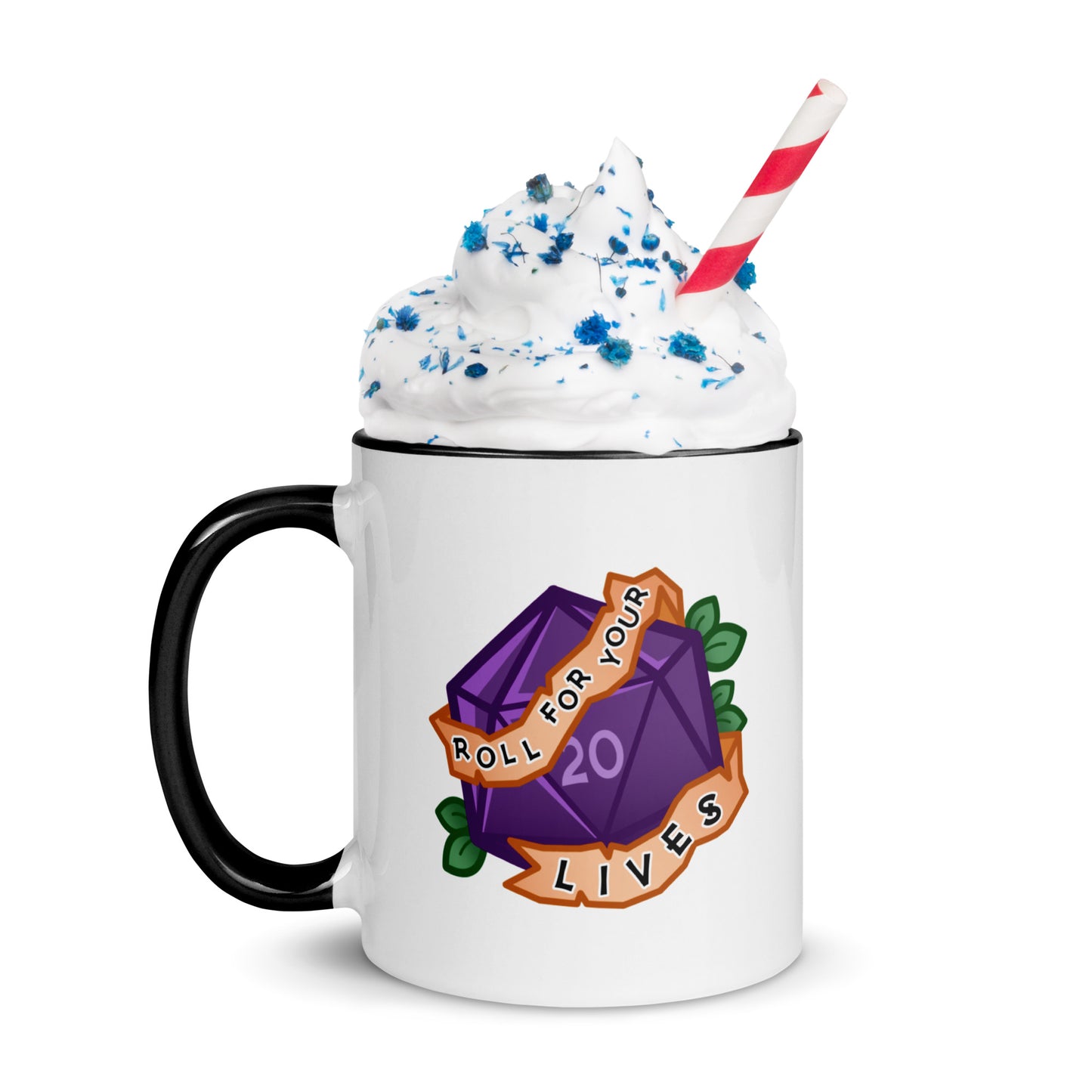 Roll for Your Lives Mug with Color Inside