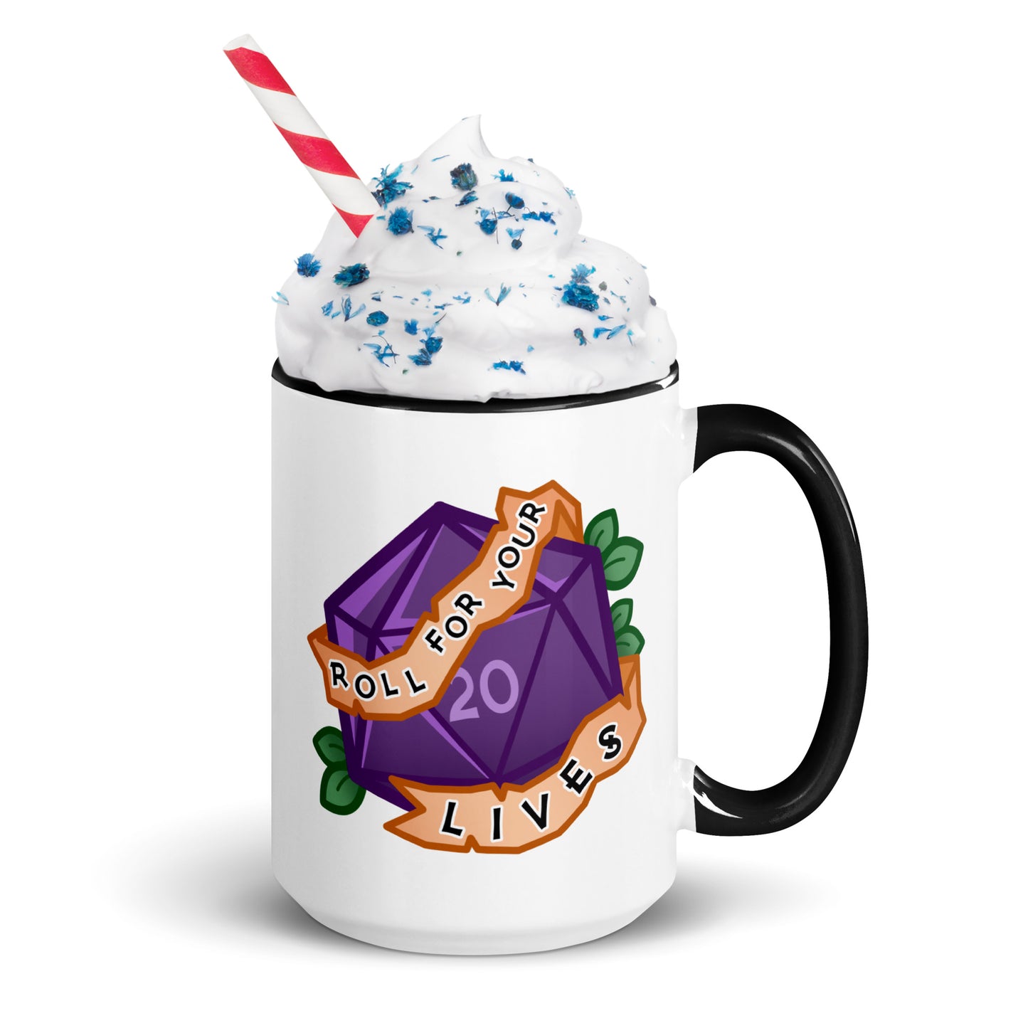 Roll for Your Lives Mug with Color Inside