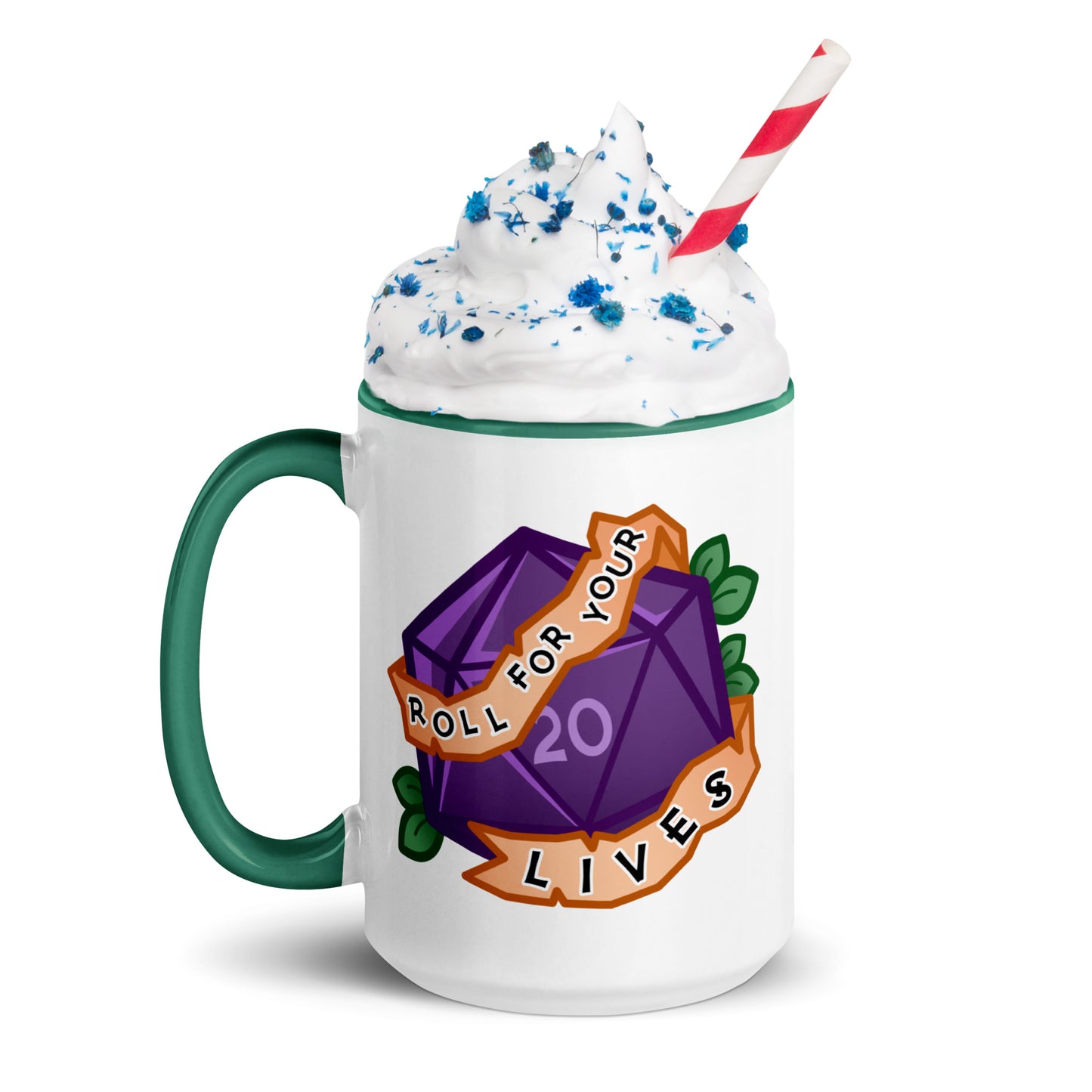 Roll for Your Lives Mug with Color Inside