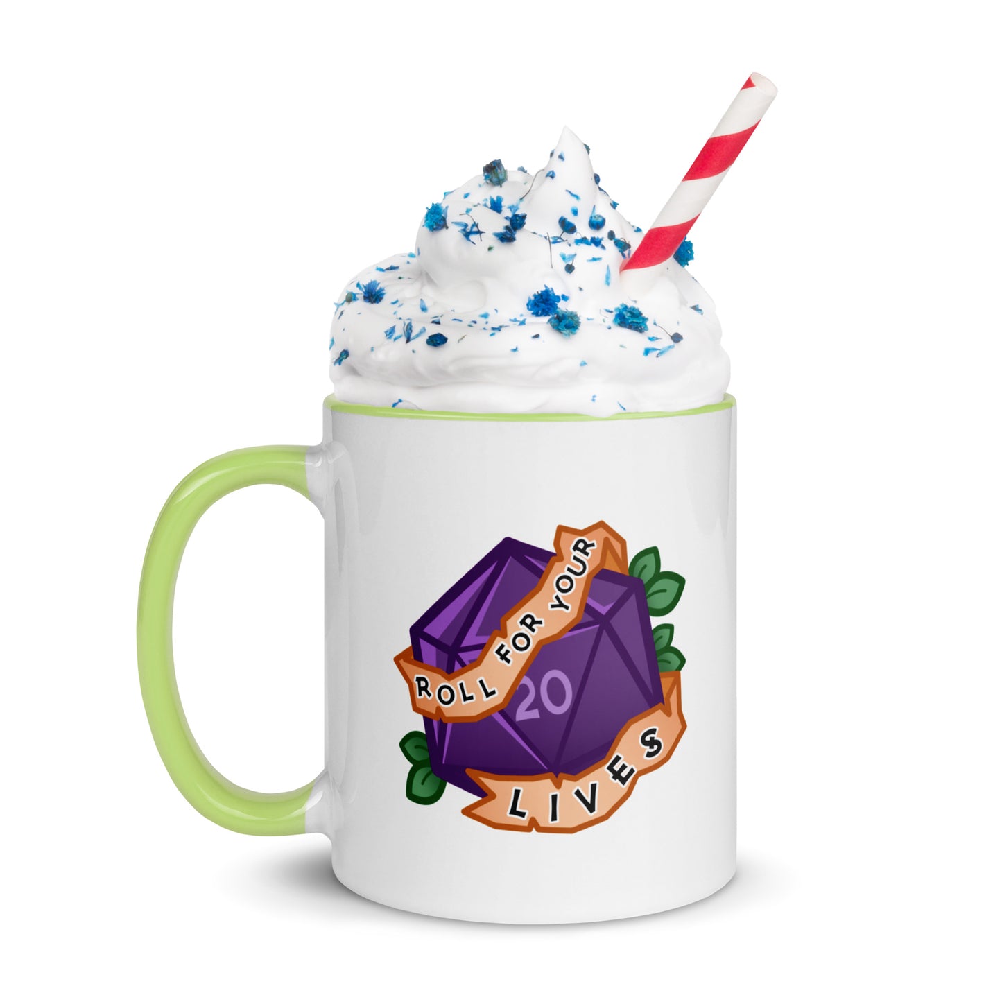 Roll for Your Lives Mug with Color Inside