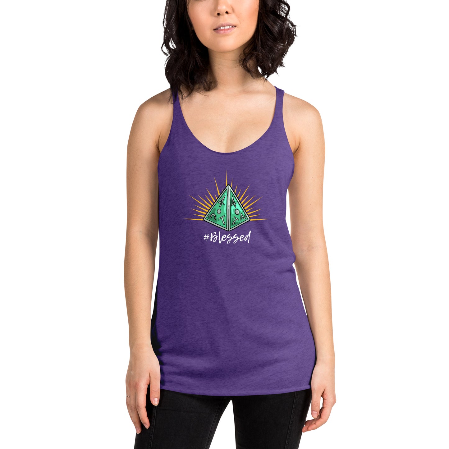 #Blessed Women's Racerback Tank